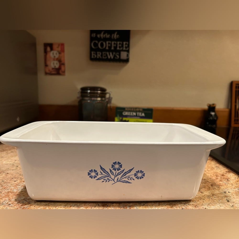 Corningware P-315-B “Blue Cornflower”  Loaf Baking Dish 9x5x3 2 Qt Vintage